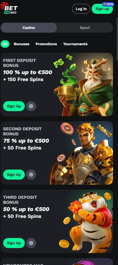 Betonred Casino mobile promotions with welcome package and loyalty features